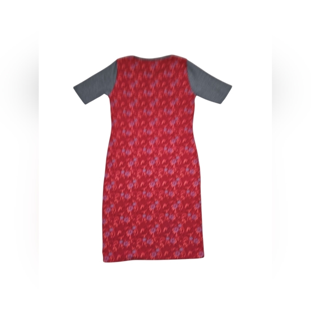 Lularoe Julia Dress Red and Gray. - Picture 2 of 3